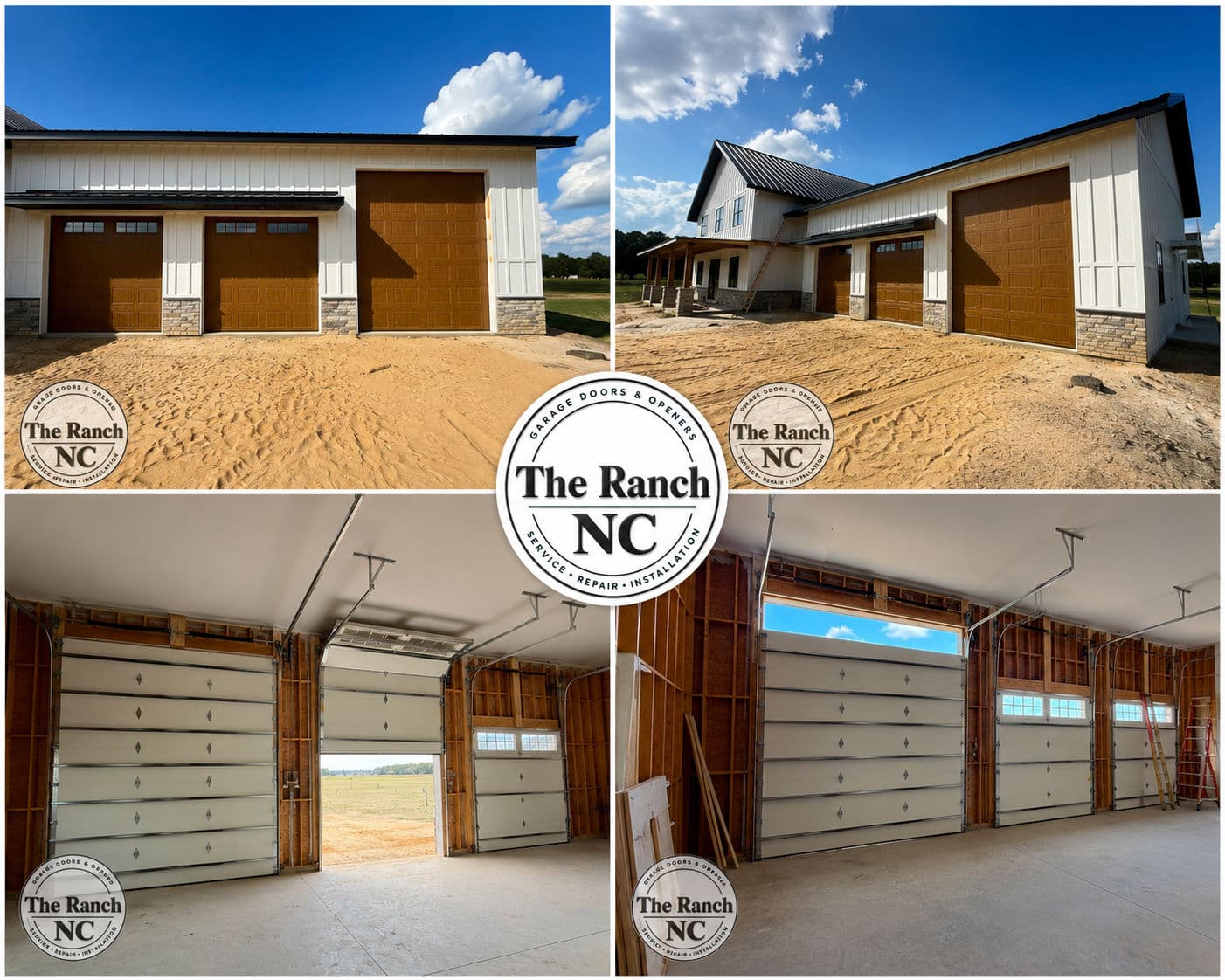Three Haas Door Installations on a Custom Barndominium Build in Wake Forest image