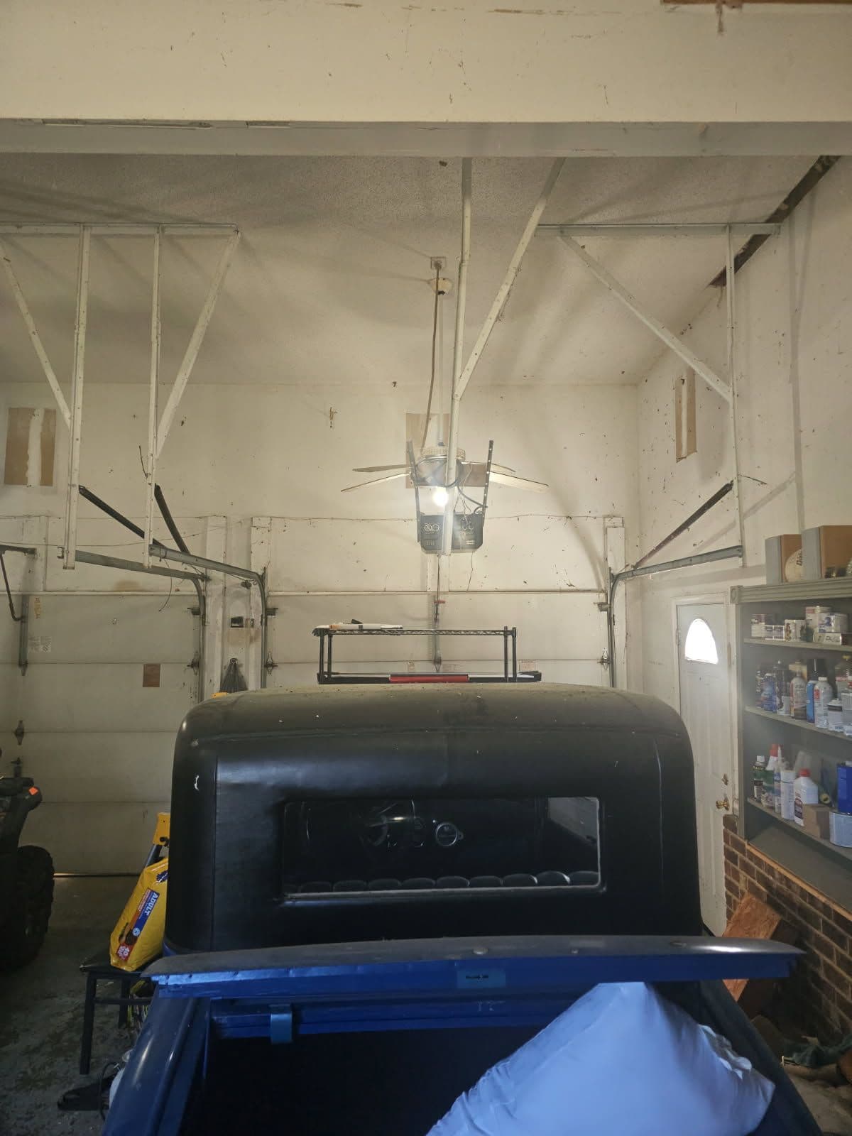 Project Double Garage High Lift Conversion with LiftMaster Jackshaft Openers image