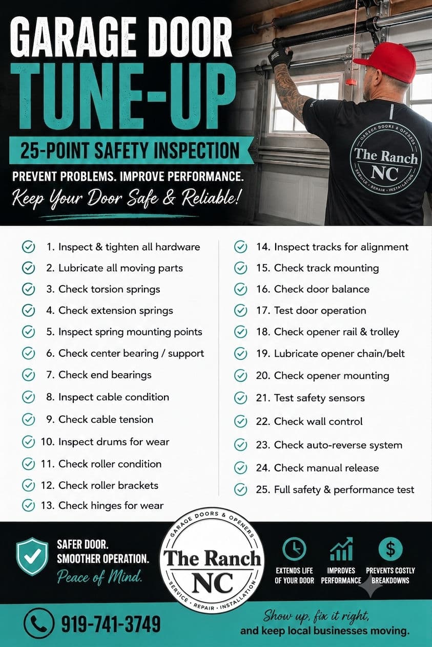 Project What Our 25-Point Garage Door Tune-Up Actually Covers image