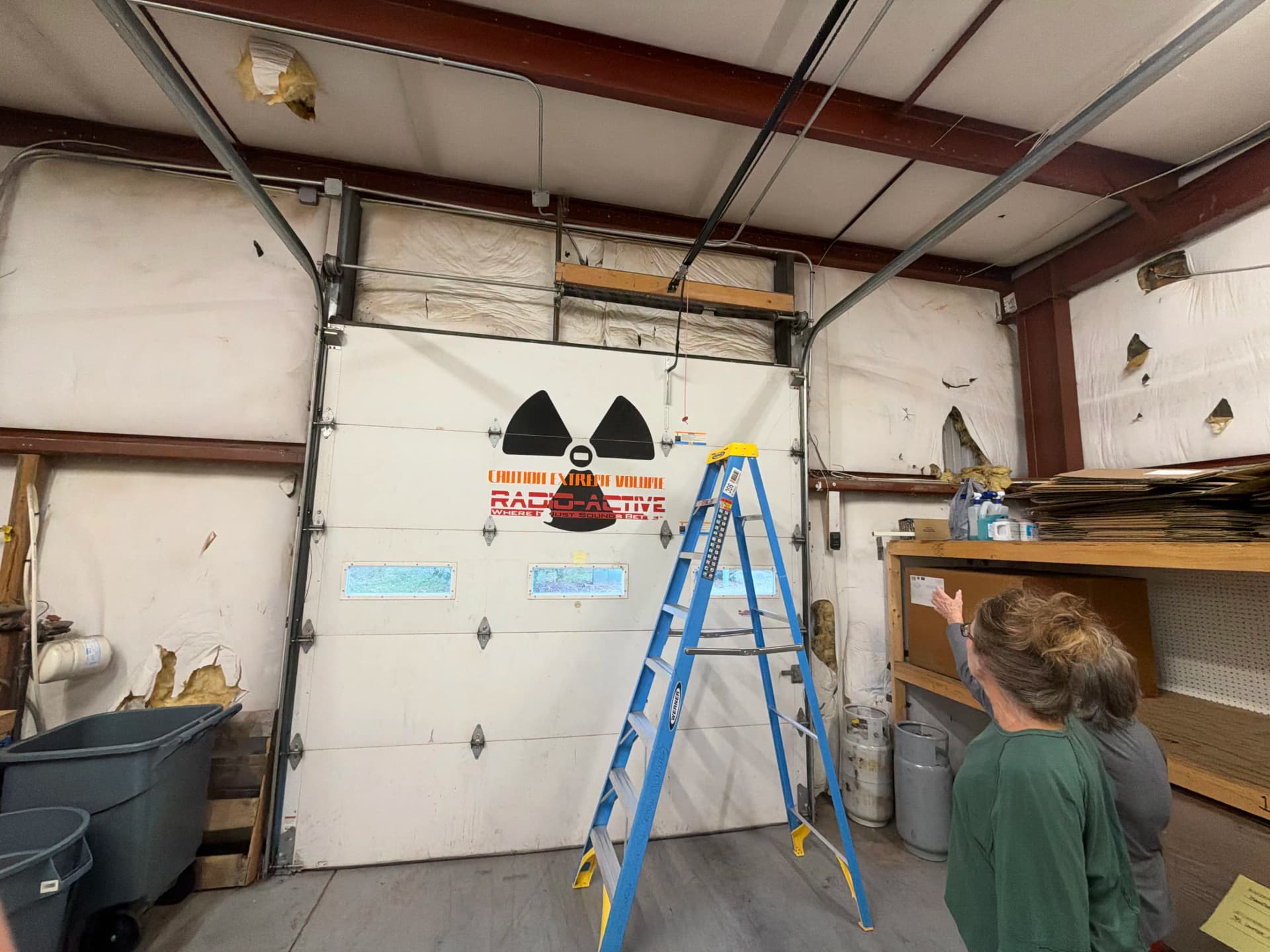 Gallery photos for Broken Torsion Spring and Frayed Cables Shut Down a Local Business: Image #1