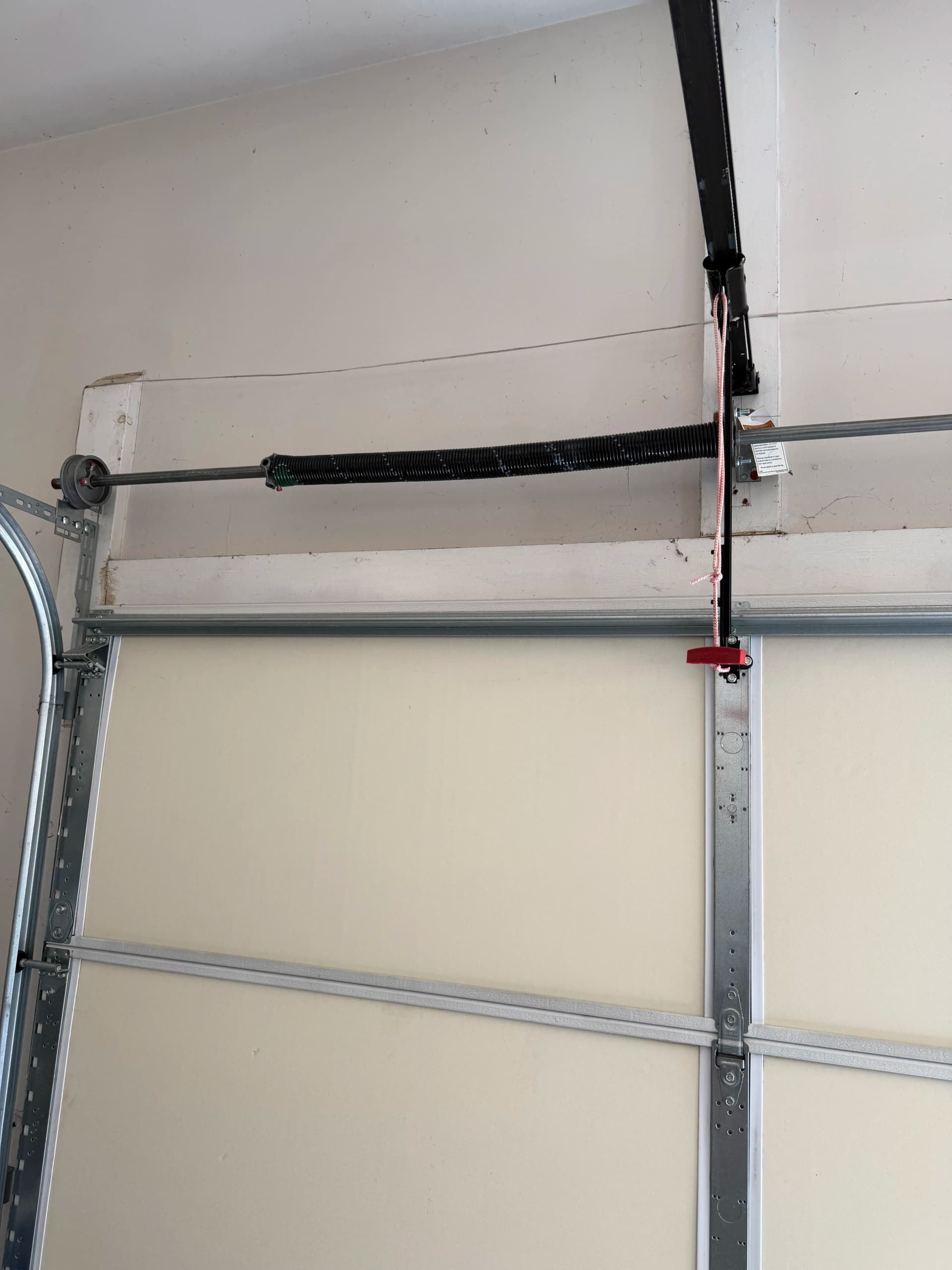 Gallery photos for Crooked Hung Garage Door Fixed and Upgraded in Wake Forest: Image #3