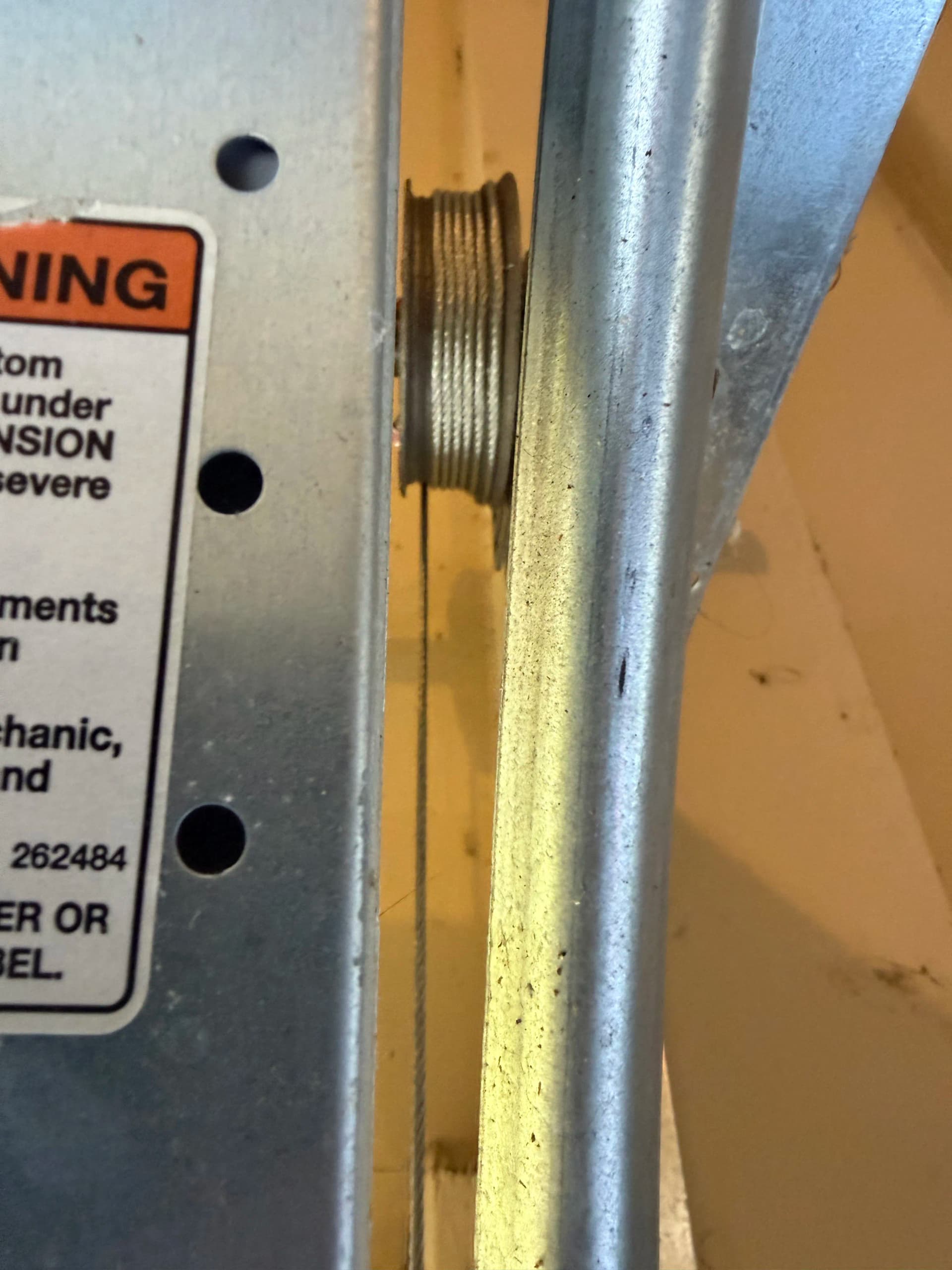 Gallery photos for Broken Spring and Frayed Cable Replacement in Wake Forest: Image #3